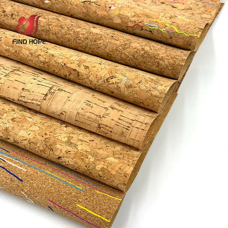 1 Roll 20*120cm Natural Cork Leather Sewing Fabric Wood Grain Material for Background Handmade Bag Bow Decor Crafts DIY