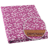 100% Cotton Fabric Pink Purple Pattern Floral Plain Printed Patchwork Cloth DIY Handmade Sewing fabrics in The Meter Needlework