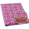 100% Cotton Fabric Pink Purple Pattern Floral Plain Printed Patchwork Cloth DIY Handmade Sewing fabrics in The Meter Needlework