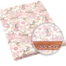 100% Cotton Fabric Pink Purple Pattern Floral Plain Printed Patchwork Cloth DIY Handmade Sewing fabrics in The Meter Needlework
