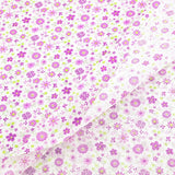 100% Cotton Fabric Pink Purple Pattern Floral Plain Printed Patchwork Cloth DIY Handmade Sewing fabrics in The Meter Needlework
