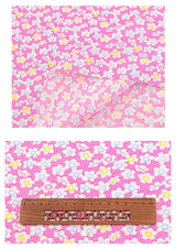 100% Cotton Fabric Pink Purple Pattern Floral Plain Printed Patchwork Cloth DIY Handmade Sewing fabrics in The Meter Needlework