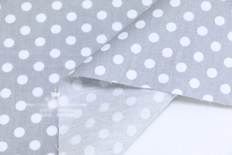Dots Printed 100% Cotton Fabric by Meter, DIY Patchwork, Quilt Cloth, Bedding Blanket, Sheet, Pillow Decor, Fat Quilt, Tilda