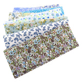 Teramila 8PCS Pack Square Multicolor Printed Cotton Fabric For Sewing Quilt Cloth Needlework Plaid Handicraft Material Patchwork