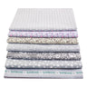 Teramila 8PCS Pack Square Multicolor Printed Cotton Fabric For Sewing Quilt Cloth Needlework Plaid Handicraft Material Patchwork