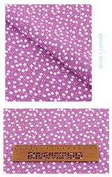 100% Cotton Fabric Pink Purple Pattern Floral Plain Printed Patchwork Cloth DIY Handmade Sewing fabrics in The Meter Needlework