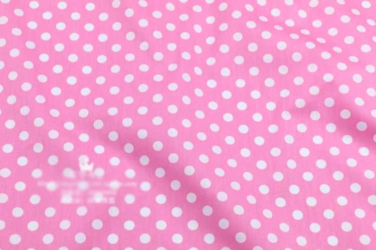 Dots Printed 100% Cotton Fabric by Meter, DIY Patchwork, Quilt Cloth, Bedding Blanket, Sheet, Pillow Decor, Fat Quilt, Tilda