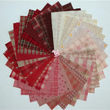 Japanese Yarn-dyed fabric handmade DIY Patchwork 100% Cotton Fabric For Sewing Doll clothes Quilt cloth Bundle  telas tissus