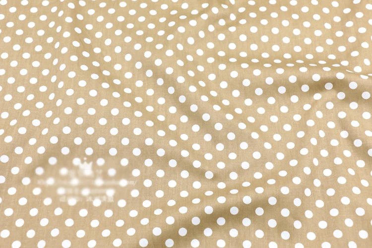 Dots Printed 100% Cotton Fabric by Meter, DIY Patchwork, Quilt Cloth, Bedding Blanket, Sheet, Pillow Decor, Fat Quilt, Tilda