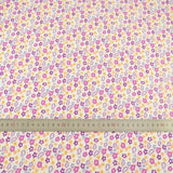 100% Cotton Fabric Pink Purple Pattern Floral Plain Printed Patchwork Cloth DIY Handmade Sewing fabrics in The Meter Needlework
