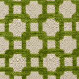 Apple Green/Metallic Cream Net Chenille with Metallic Base