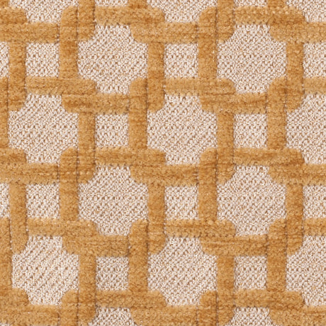 Canary/Metallic Cream Net Chenille with Metallic Base