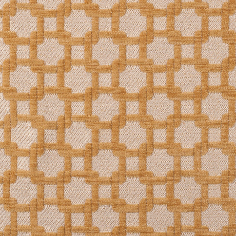 Canary/Metallic Cream Net Chenille with Metallic Base