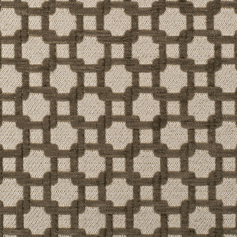 Stone/Metallic Cream Net Chenille with Metallic Base