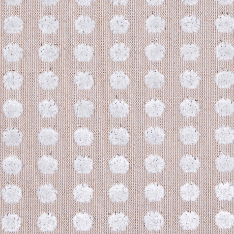 Toffee/Light Gray Polka Dots Velvet