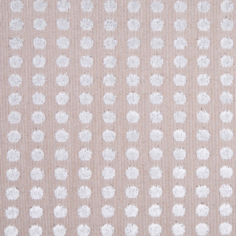 Toffee/Light Gray Polka Dots Velvet