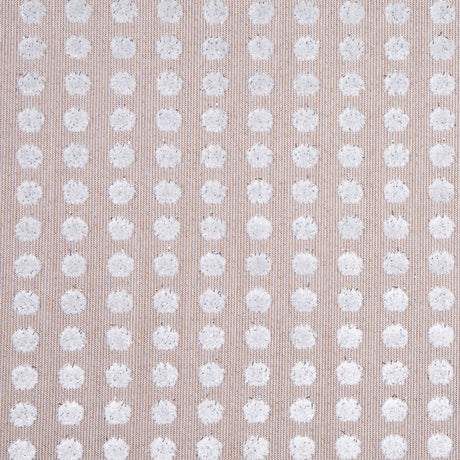 Toffee/Light Gray Polka Dots Velvet