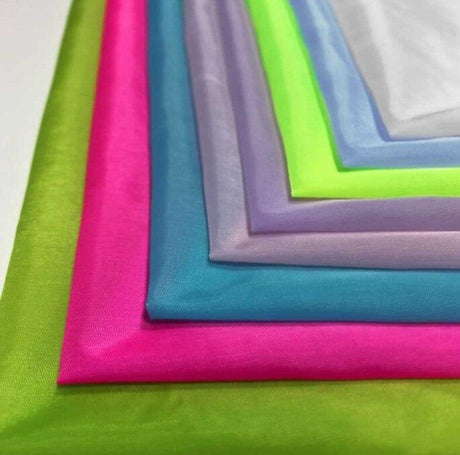 Polyester Silky Habotai Lining Polyester Fabric - Solid Multiple Colors, 58" Width (Continuous Yards)