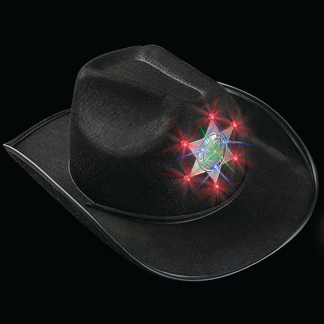 Light-Up Sheriff Cowboy Hat (1 DZ)