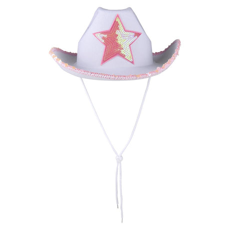 Cowgirl Hat White Felt Superstar Hat