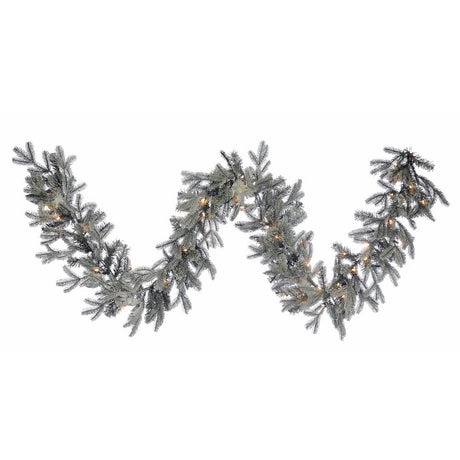 Lit Halifax Garland 9 Ft 12 Inch Incandescent Lights Christmas Holiday Decor