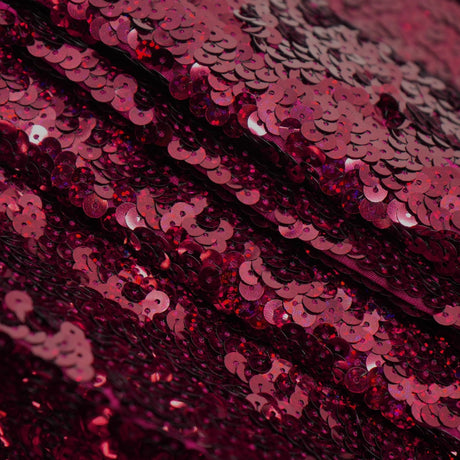 Halo Spandex Sequin Poly Spandex Fabric - Embroidered Sequin, 48" Width, 4-Way Stretch (1 Yard)