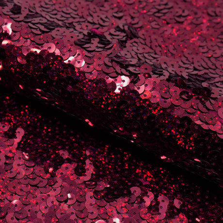Halo Spandex Sequin Poly Spandex Fabric - Embroidered Sequin, 52" Width, 4-Way Stretch (1 Yard)