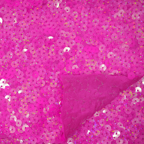 Halo Spandex Sequin Poly Spandex Fabric - Embroidered Sequin, 52" Width, 4-Way Stretch (1 Yard)
