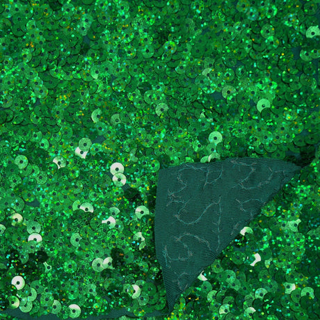 Halo Spandex Sequin Poly Spandex Fabric - Embroidered Sequin, 48" Width, 4-Way Stretch (1 Yard)