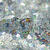 Halo Spandex Sequin Poly Spandex Fabric - Embroidered Sequin, 52" Width, 4-Way Stretch (1 Yard)