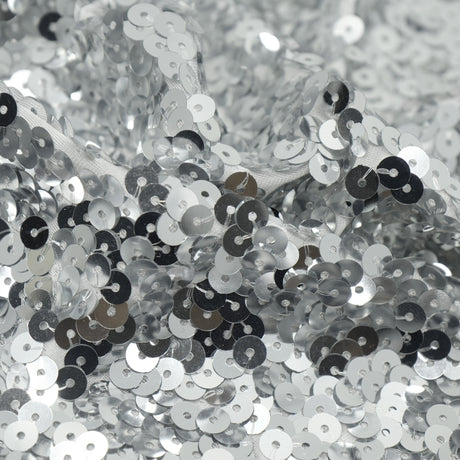 Halo Spandex Sequin Poly Spandex Fabric - Embroidered Sequin, 48" Width, 4-Way Stretch (1 Yard)