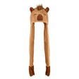 Plush Capybara Hoodie Scarf Hat 35"