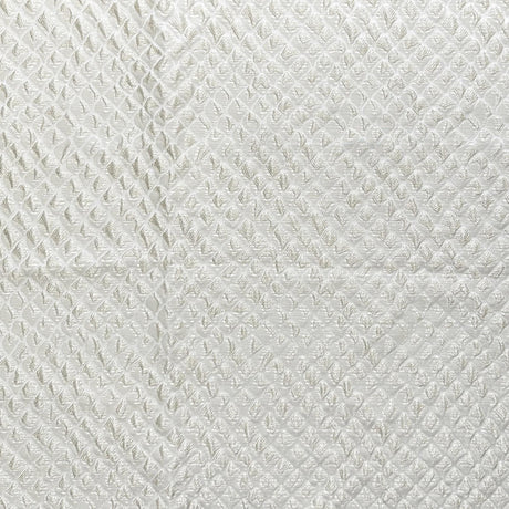Perla Collection Polyester Fabric - Shiny Floral Damask Diamond Jacquard, 55" Width (Sample Book)
