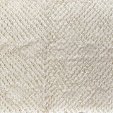Halpern Polyester Fabric - Shiny Diamond Embossed Jacquard, White/Champagne, 55" Width (1 Yard)
