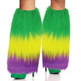 Mardi Gras Furry Leg Covers (1 PR)