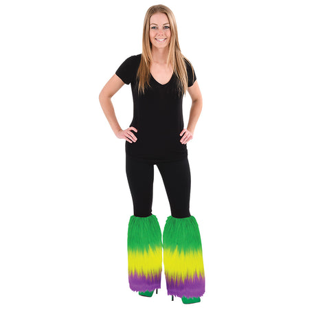 Mardi Gras Furry Leg Covers (1 PR)