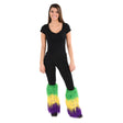 Mardi Gras Leg Warmers Fleur De Lis Furry (1 PR)