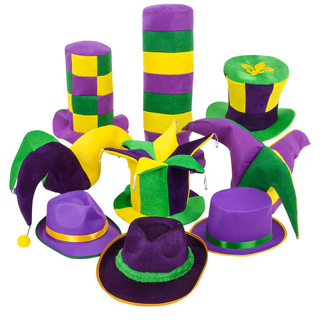 Mardi Gras Hat Assortment (1 DZ)