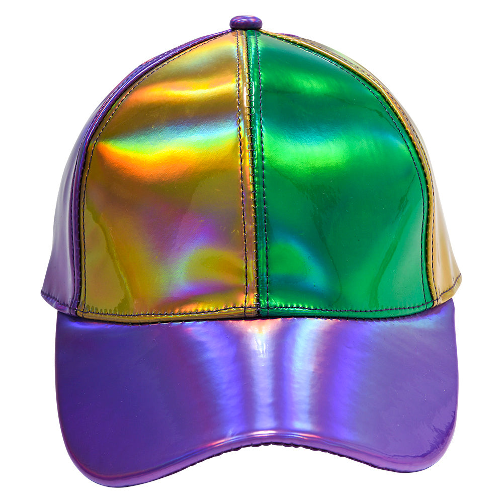 Mardi Gras Iridescent Baseball Cap