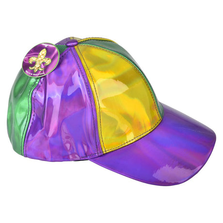 Mardi Gras Iridescent Baseball Cap