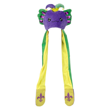 Light-Up Axolotl Hoodie Scarf Hat 35"