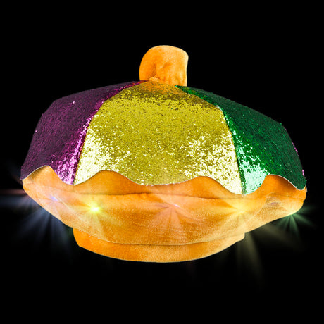 Light-Up Mardi Gras King Cake Hat