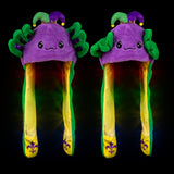Mardi Gras Axolotl Light-Up Hat