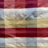 Hamilton Fabric 100 Percent Silk Dupioni Fabric - Multicolored Stripe, 54" Width (1 Yard)
