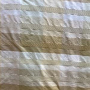 Hamilton Fabric 100 Percent Silk Dupioni Fabric - Multicolored Stripe, 54" Width (1 Yard)