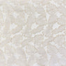 Haney Shiny Floral Jacquard Fabric - White, Champagne, 55" Width (1 Yard)