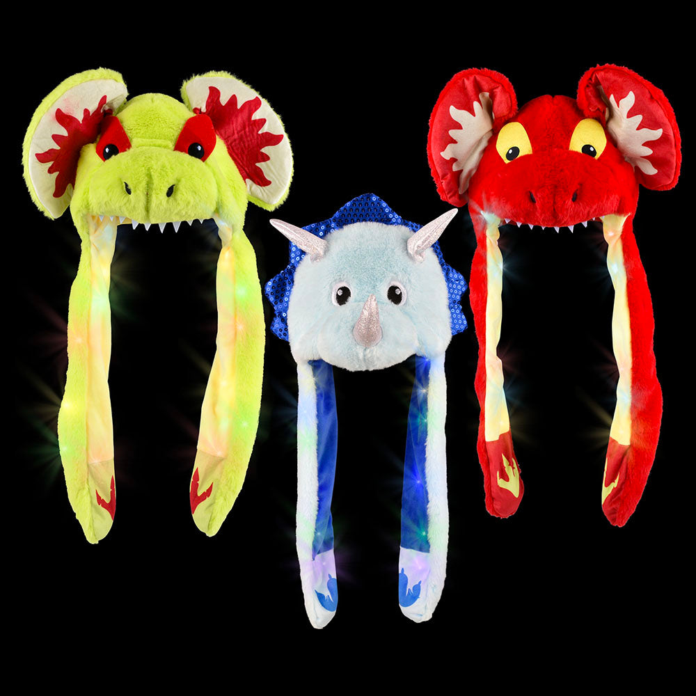 Dinosaur Light-Up Hat 6ct