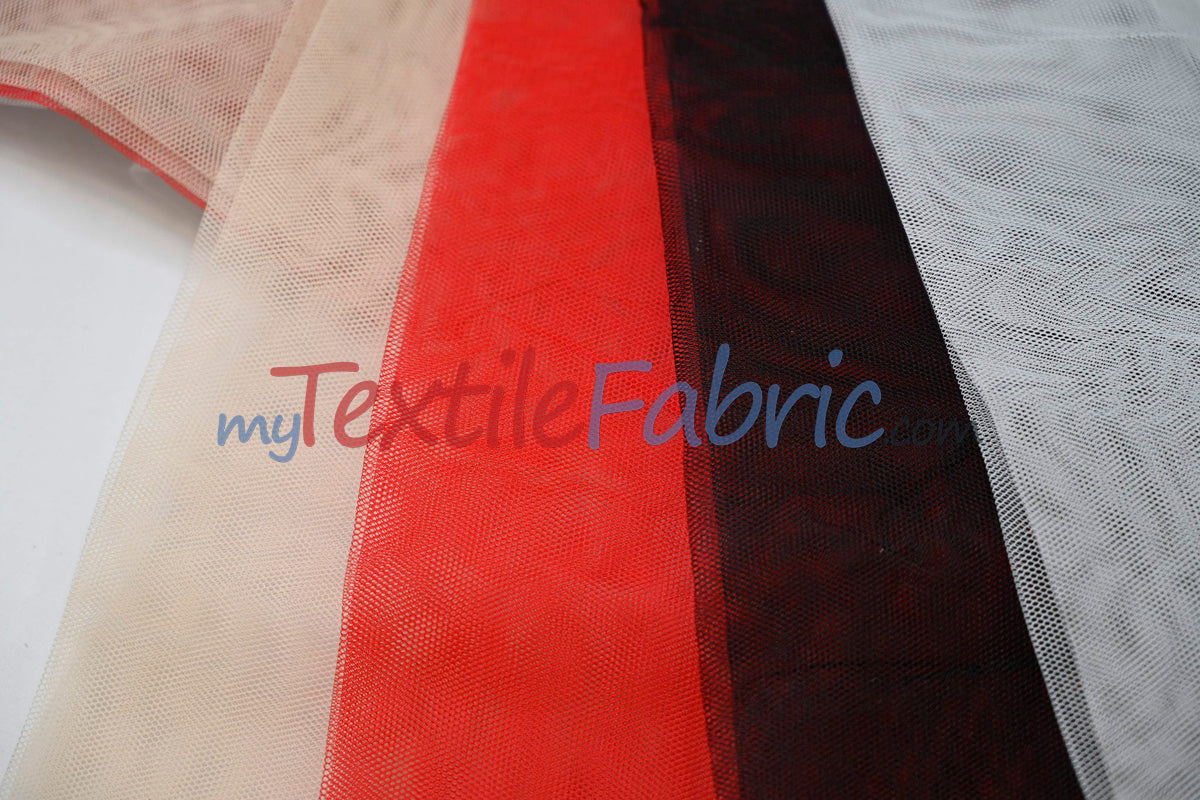 Hard Net Crinoline Polyester Fabric - Sheer Stiff Netting, 60" Width (Yards)