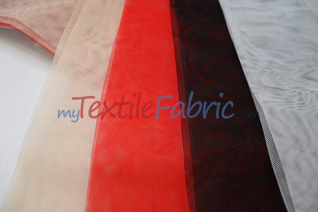 Hard Net Crinoline Polyester Fabric - Sheer Stiff Netting, 60" Width (Yards)