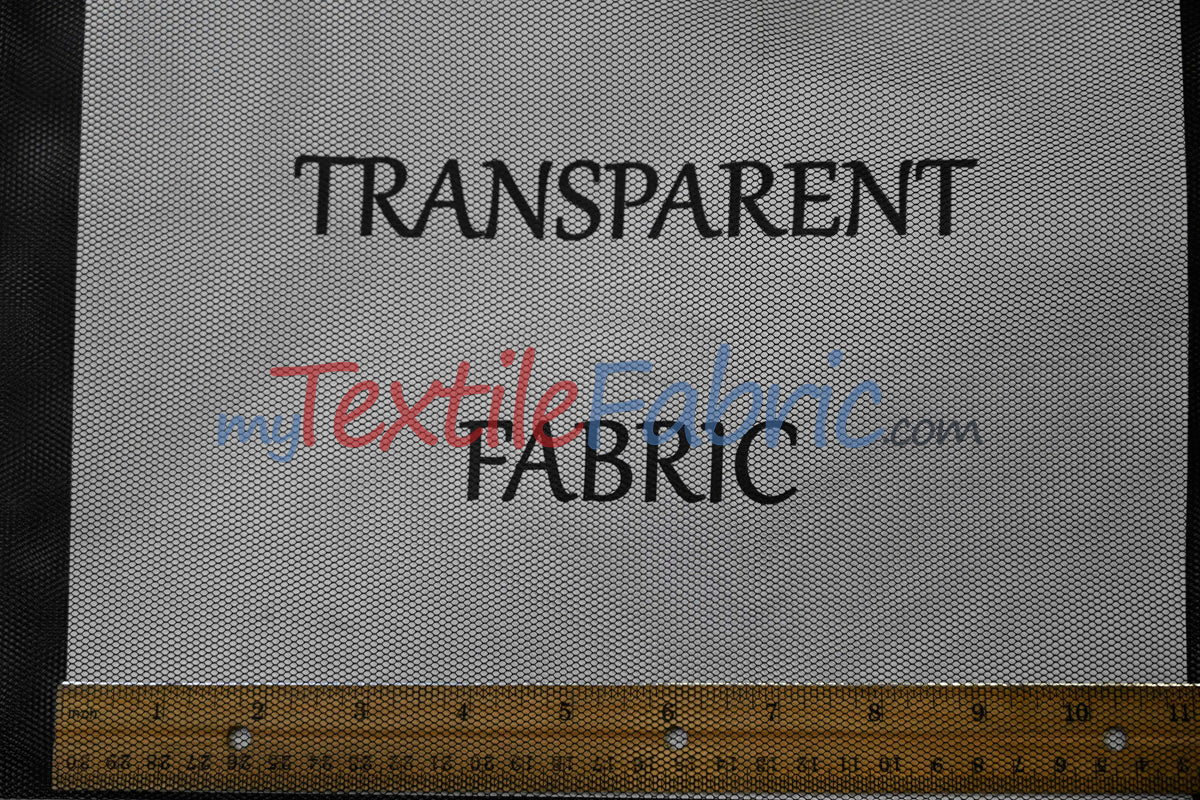 Hard Net Crinoline Polyester Fabric - Sheer Stiff Netting, 60" Width (Yards)